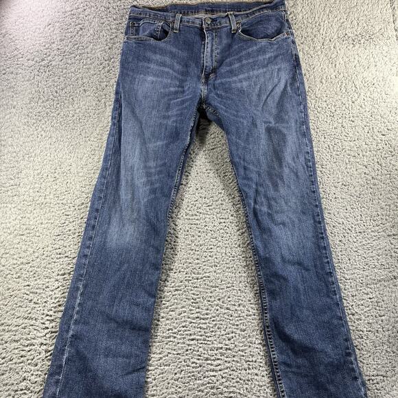 LEVI LEVIS 559 RELAXED STRAIGHT MENS JEANS SIZE 36x34 RED TAB WHISKERED DENIM - Picture 5 of 10